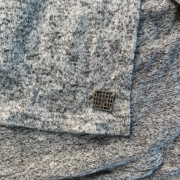 Natori Ulla Heather Grey Long Sleeve Lounge Top - Picture 10 of 12